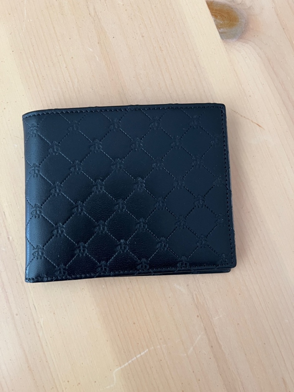 Golden Fleece embossed Leather Bi-Fold Wallet - Brooks Brothers new never used